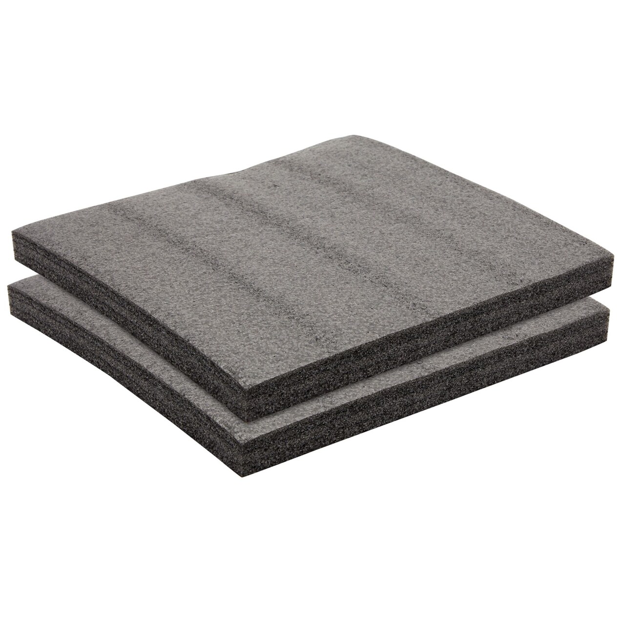 2-Pack Packing Foam Sheets - 12x12x1 Customizable Polyethylene Insert Pads for Tool Case Cushioning, Crafts